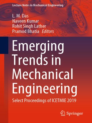 cover image of Emerging Trends in Mechanical Engineering